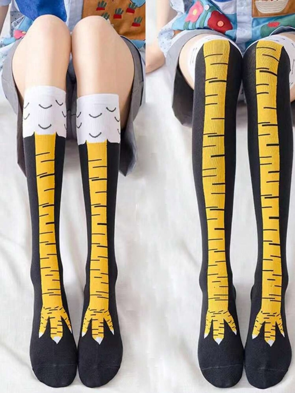 Turkey Leg Knee-High Socks for Thanksgiving | Fun and Cozy Holiday Socks